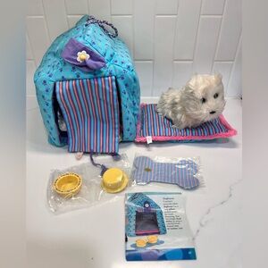 American Girl Doll Dog Coconut Dog And Doghouse Pillow Bowls Mat